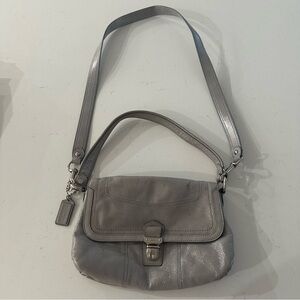 Coach Signature Metallic Layla Leather Crossbody Bag
